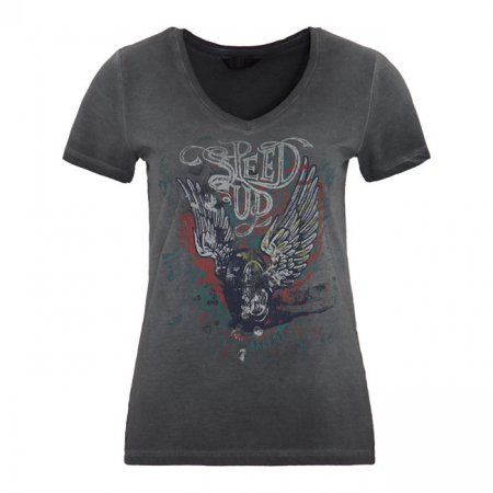 QUEEN KEROSIN SPEED UP T-SHIRT ANTHRACITE