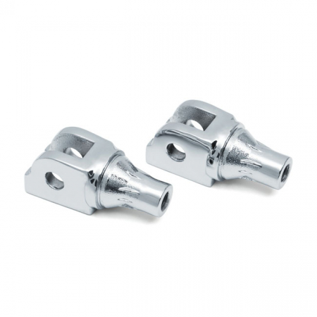 KURYAKYN, TAPERED FRONT FOOTPEG ADAPTER. CHROME