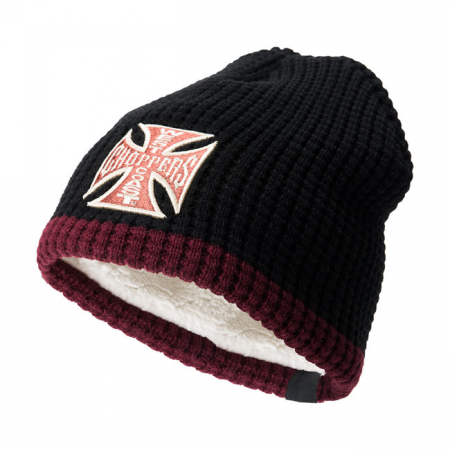 WCC KNITTED OG CLASSIC BEANIE BLACK BORDEAUX