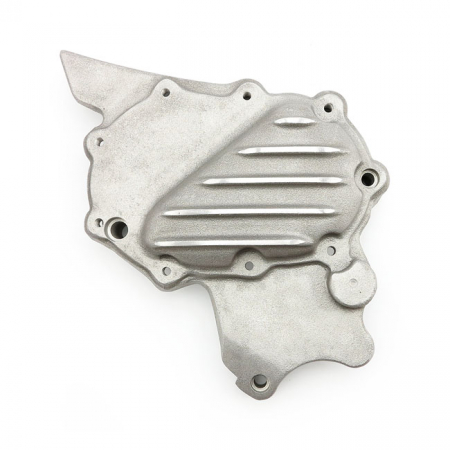 EMD, RIBBED SPROCKET COVER XL. SEMI-POLISHED