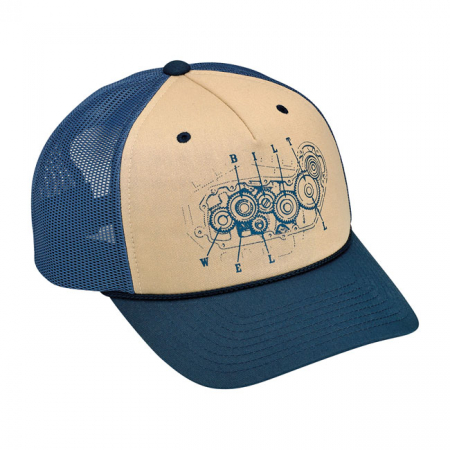 BITTWELL 4 CAM SNAPBACK CAP BLUE/BEIGE