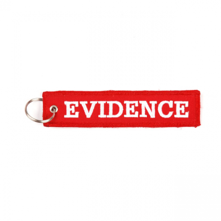 EVIDENCE KEYCHAIN RED