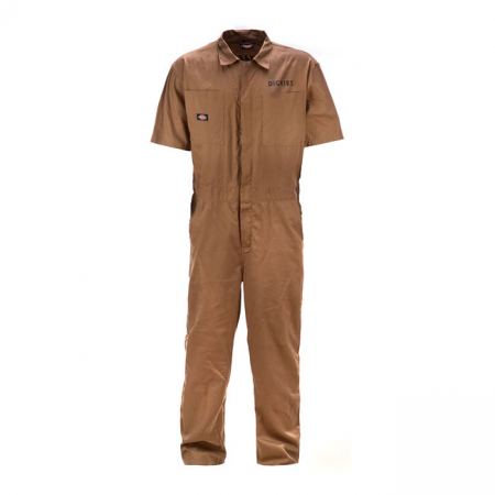 DICKIES NARROWSBURG SHORT SLEEVE COVERALL KHAKI