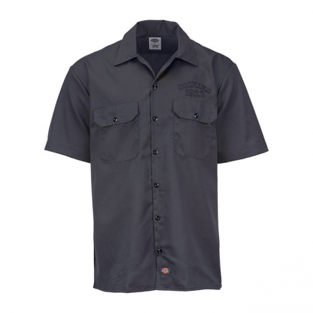 DICKIES YOLUN SHORT SLEEVE WORK SHIRT CHARCOAL GRE