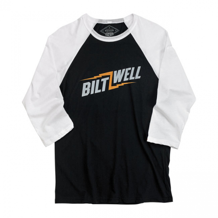 BILTWELL BOLTS RAGLAN BLACK/WHITE