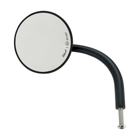 BILTWELL UTILITY ROUND MIRROR BLACK ECE APPR.