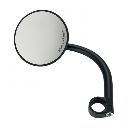 BILTWELL UTILITY ROUND MIRROR BLACK ECE APPR.