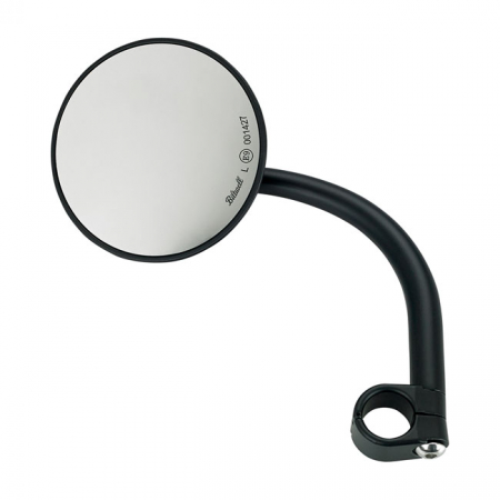 BILTWELL, UTILITY ROUND MIRROR BLACK ECE APPR.