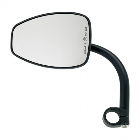 BILTWELL, UTILITY TEARDROP MIRROR BLACK ECE APPR.