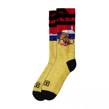 AMERICAN SOCKS SIGNATURE CASABLANCA, DOUBLE BLACK STRIPED