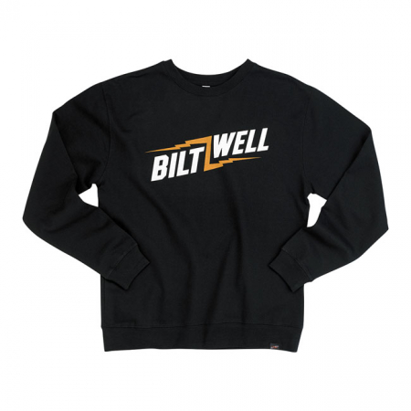 BILTWELL BOLTS CREW NECK SWEATSHIRT BLACK