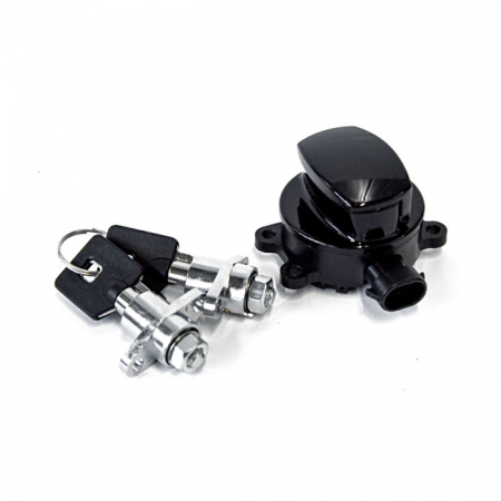 FLHR IGNITION SWITCH & SADDLEBAG LOCK KIT. BLACK