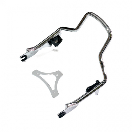 SISSY BAR KIT 9.5" 1-PIECE UPRIGHT. CHROME