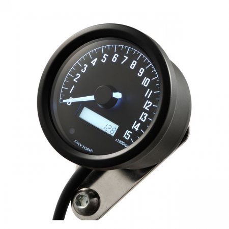 DAYTONA, VELONA 60MM TACHOMETER BLACK 15000 RPM