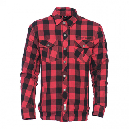 WCC DOMINATOR RIDING FLANNEL SHIRT RED/BLACK CE APPR.