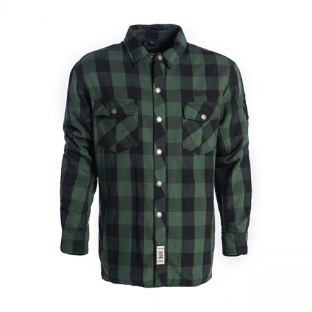 WCC DOMINATOR RIDING FLANNEL SHIRT GREEN/BLACK CE APPR.