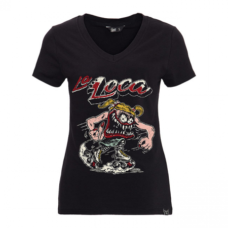 QUEEN KEROSIN LA LOCA T-SHIRT BLACK