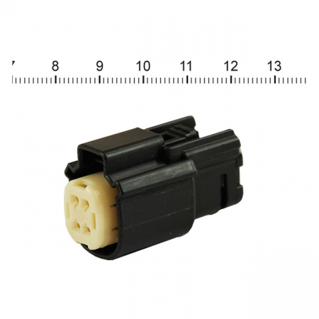 NAMZ, MOLEX MX-150 CONNECTOR. BLACK, PLUG, 4-PIN