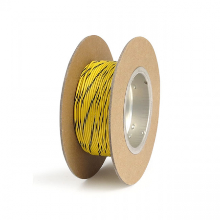 KELTAINEN / MUSTA. NAMZ WIRE ON SPOOL, 18 GAUGE 1 M