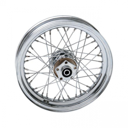 3.00 X 16 REAR WHEEL 40 SPOKES CHROME