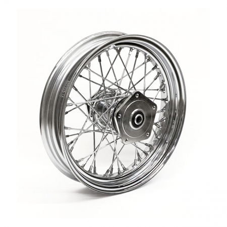 3.00 X 16 REAR WHEEL 40 SPOKES CHROME