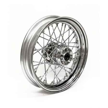 3.00 X 16 REAR WHEEL 40 SPOKES CHROME