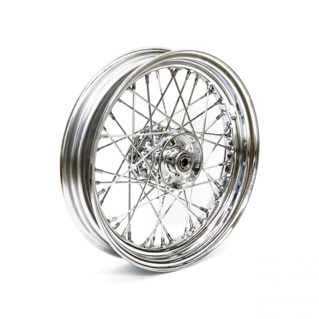 3.00 X 16 WHEEL 40 SPOKES CHROME