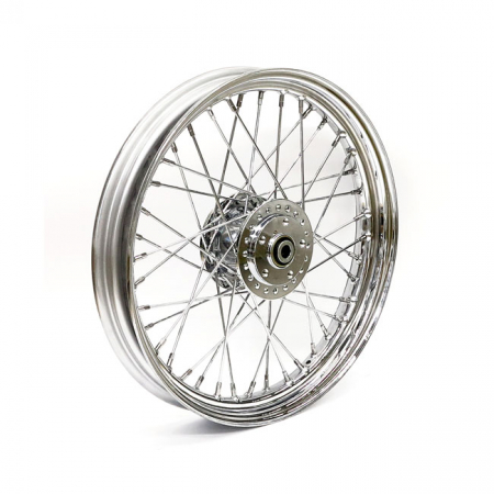 2.50 X 19 FRONT WHEEL 40 SPOKES CHROME