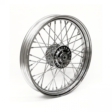 2.50 X 19 FRONT WHEEL 40 SPOKES CHROME