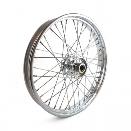 2.15 X 21 FRONT WHEEL 40 SPOKES CHROME