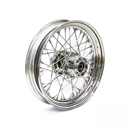 3.00 X 16 REAR WHEEL 40 SPOKES CHROME