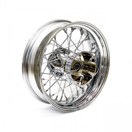 5.00 X 16 REAR WHEEL 40 SPOKES CHROME