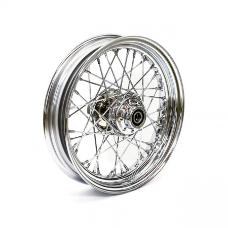 3.00 X 16 FRONT WHEEL 40 SPOKES CHROME