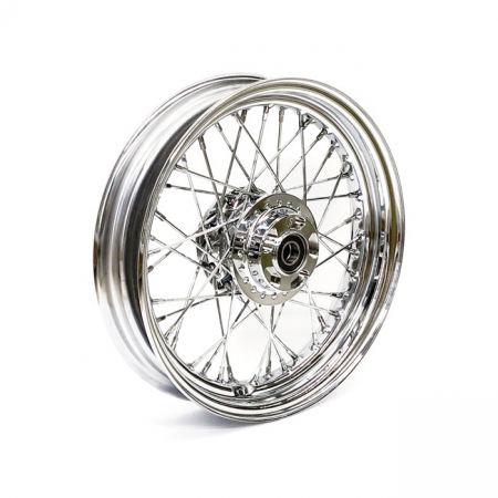 3.00 X 16 FRONT WHEEL 40 SPOKES CHROME