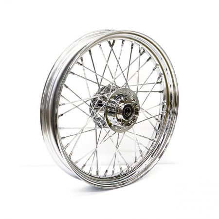 2.50 X 19 FRONT WHEEL 40 SPOKES CHROME