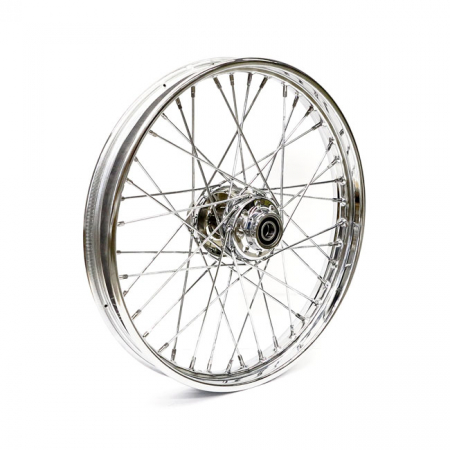 2.15 X 21 FRONT WHEEL 40 SPOKES CHROME