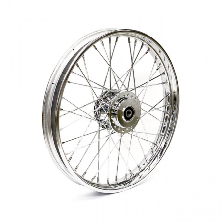 2.15 X 21 FRONT WHEEL 40 SPOKES CHROME