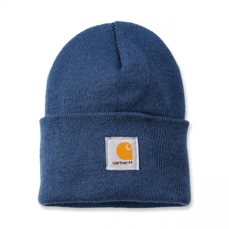 CARHARTT RIB KNIT BEANIE WATCH, DARK BLUE