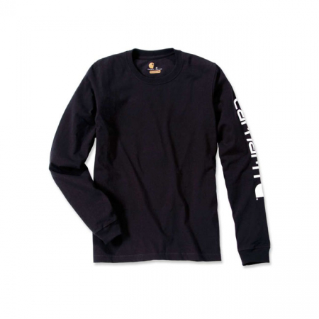 CARHARTT SLEEVE LOGO LONGSLEEVE BLACK