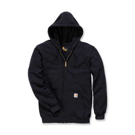 CARHARTT ZIP HOODED SWEATSHIRT BLACK