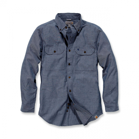 CARHARTT FORT SOLID SHIRT L/S DENIM BLUE CHAMBRAY