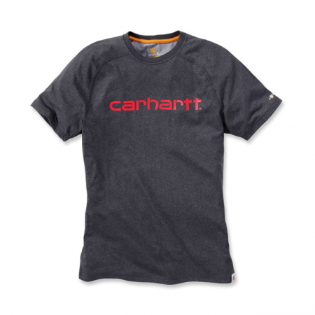 CARHARTT FORCE DELMONT GRAPHIC T-SHIRT S/S CARBON HEATHER