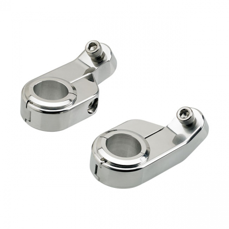 BILTWELL, ANGLED O/S SPEED CLAMPS CHROME