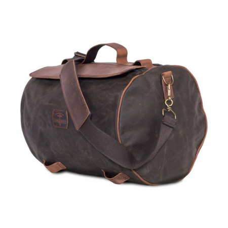 LONGRIDE, ROLL BAG WAXED COTTON NARROW. KHAKI WAX