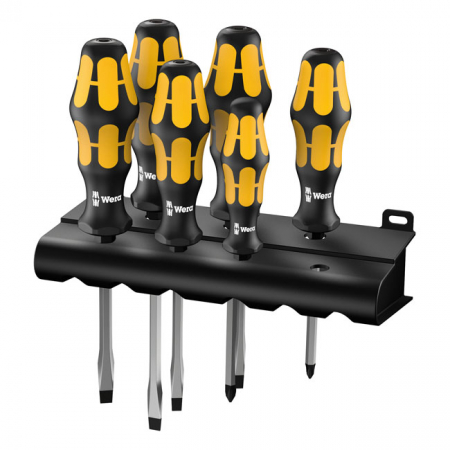 WERA SCREWDRIVER SET KRAFTFORM CHISEL SERIES 900