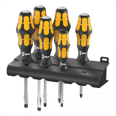 WERA SCREWDRIVER SET KRAFTFORM CHISEL SERIES 900