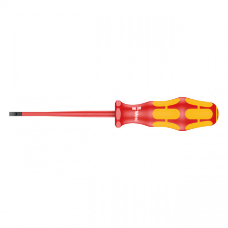 WERA SCREWDRIVER VDE INSULATED FOR SLOTTED SCREWS