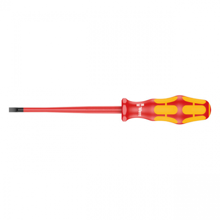 WERA SCREWDRIVER VDE INSULATED FOR SLOTTED SCREWS