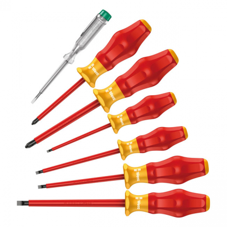 WERA SCREWDRIVER SET 7 PCS. KRAFTFORM COMFORT VDE SAFETY