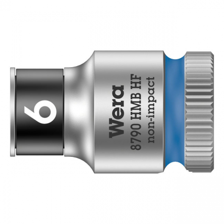 WERA ZYKLOP 3/8" SOCKET WITH HOLDING FUNCTION - METRIC 6.0